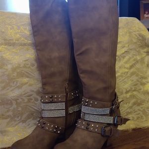 Not Rated- Blinged Out knee high boots